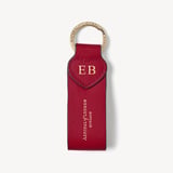 ‘Be With Me Always’ Heart Loop Keyring Cherry Red Soft Saffiano