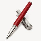 London Ballpoint Pen Deep Shine Cherry Red Small Croc