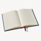 A5 Leather Bound Notebook Topaz Pebble