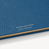 A5 Leather Bound Notebook Topaz Pebble