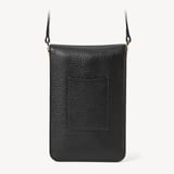 Duo Phone Crossbody Pouch Black Pebble