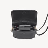Duo Phone Crossbody Pouch Black Pebble