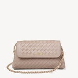 Sunrise Sunset Clutch Moleskin Woven Leather