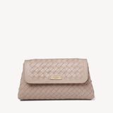Sunrise Sunset Clutch Moleskin Woven Leather