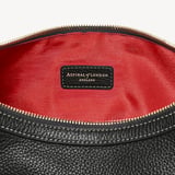 Soho Small Crescent Black Milled Pebble