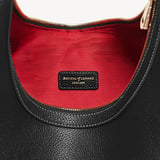 Soho Large Crescent Black Milled Pebble