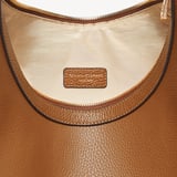 Soho Large Crescent Tan Milled Pebble