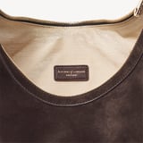 Soho Large Crescent Chocolate Suede