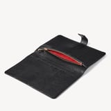 Deluxe Family Travel Wallet Black Pebble