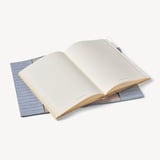 A5 Refillable Luxury Journal Deep Shine Sky Blue Small Croc with Soft Suede Lining