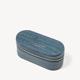 Handbag Tidy All Deep Shine Peacock Blue Small Croc