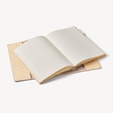 A5 Refillable Luxury Journal Deep Shine Buttermilk Small Croc with Soft Suede Lining