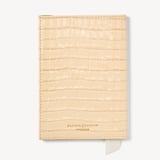 Passport Cover Deep Shine Buttermilk Small Croc