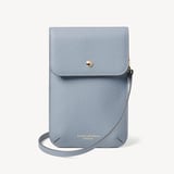 Duo Phone Crossbody Pouch Sky Blue Pebble
