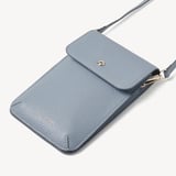 Duo Phone Crossbody Pouch Sky Blue Pebble