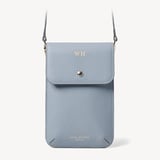 Duo Phone Crossbody Pouch Sky Blue Pebble