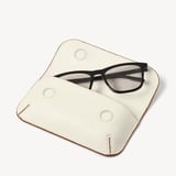 Ella Sunglasses Case Ivory Pebble