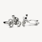 Sterling Silver Cyclist Cufflinks Sterling Silver 925