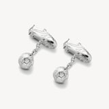 Sterling Silver Football Boot & Ball Cufflinks Sterling Silver 925