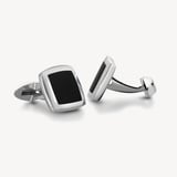 Sterling Silver Square Cufflinks Onyx & Sterling Silver 925