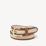 Bella Waist Belt Natural Milled Pebble & Smooth Tan