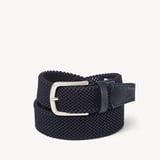 Men's Stretch Woven Belt Navy