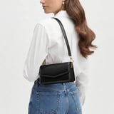 Eliza Clutch Smooth Moonlight Black