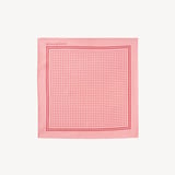Pure Silk Pocket Square Pink & Red Polka Dot