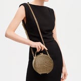 Hat Box Mocha Patent Croc