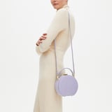 Hat Box Deep Shine English Lavender Small Croc