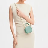 Micro Hat Box Willow Patent Croc