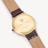 Mount Street Watch Yellow Gold PVD - Deep Shine Chestnut Croc