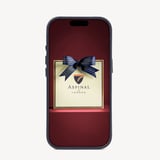 iPhone 16 Pro Magnetic Card Case Navy Pebble