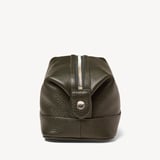 Men's Leather Wash Bag Evergreen Pebble
