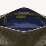 Men's Leather Wash Bag Evergreen Pebble