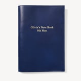 A4 Refillable Luxury Journal Smooth Royal Sapphire Blue