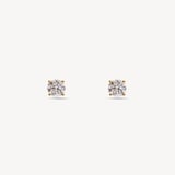 Floating Diamond 1ct Solitaire Stud Earrings  1.03ct Diamond