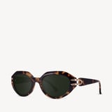 Amelia Oval Sunglasses Tortoiseshell 