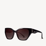 Ivy Cat-Eye Sunglasses Black 