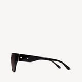 Ivy Cat-Eye Sunglasses Black 