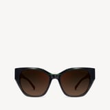 Ivy Cat-Eye Sunglasses Green Striation 