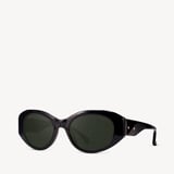 Evie Oval Sunglasses Black 