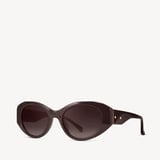 Evie Oval Sunglasses Chocolate 