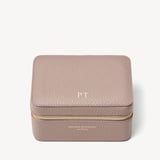 Travel Watch & Ring Box Soft Taupe Pebble