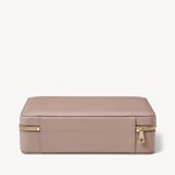 Large Travel Jewellery Case Soft Taupe Pebble