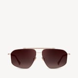 Monte Carlo Aviator Sunglasses Light Gold Stainless Steel
