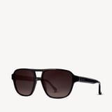 St Barts Aviator Sunglasses Black 