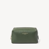 London Makeup Bag Racing Green Pebble