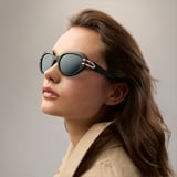 Amelia Oval Sunglasses Black 