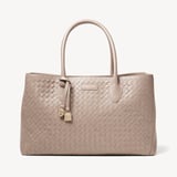 London Tote Moleskin Woven Leather